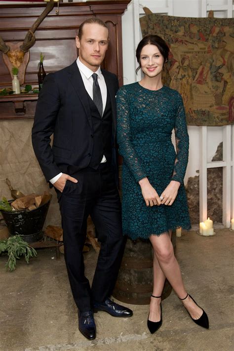 heughan burberry|'Outlander' Stars Sam Heughan and Caitriona Balfe .